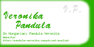 veronika pandula business card